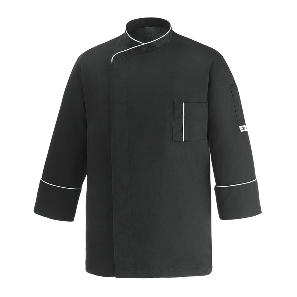 Unisex-Kochjacke Cesare – Schwarz – Bild 1