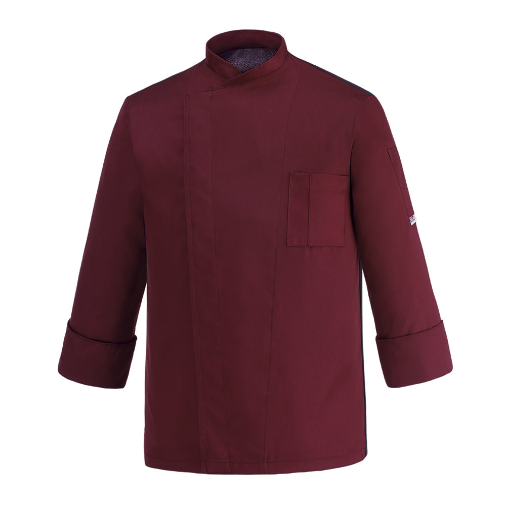 Unisex-Kochjacke Ottavio ML – Bordeauxrot – Bild 1