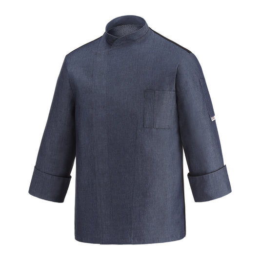 Unisex-Kochjacke Ottavio ML – Jeansblau – Bild 1