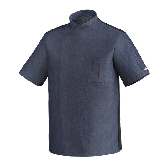 Unisex-Kochjacke Ottavio MM – Jeansblau – Bild 1