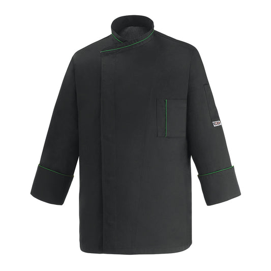 Unisex-Kochjacke Microtec ML – Schwarz – Bild 1