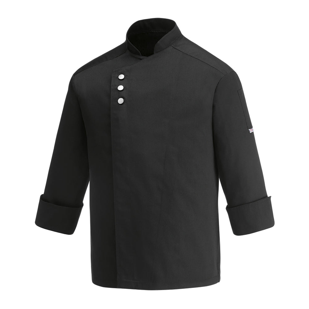 Unisex-Kochjacke Metal – Schwarz – Bild 1