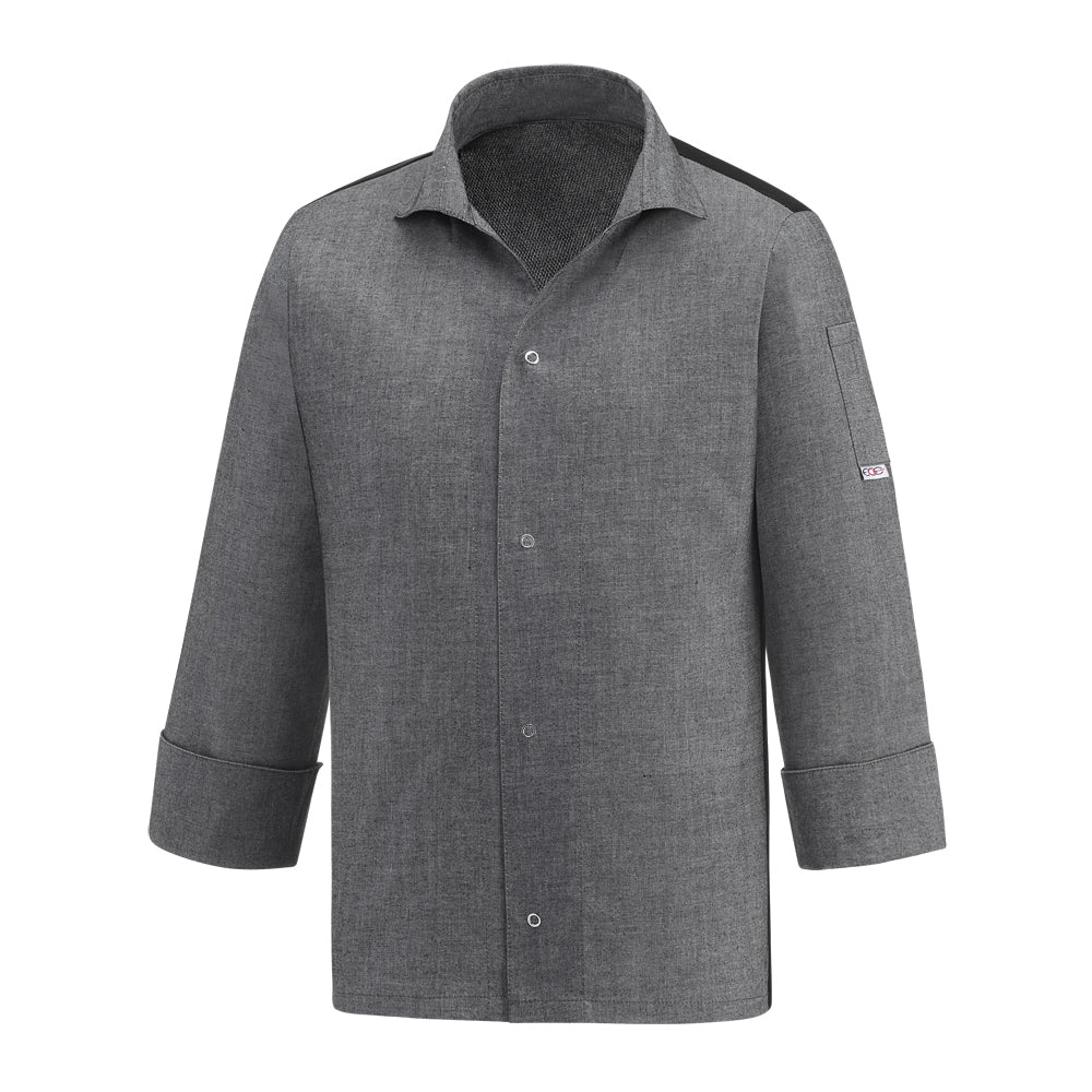 Unisex-Kochjacke Vip – Graumeliert – Bild 1