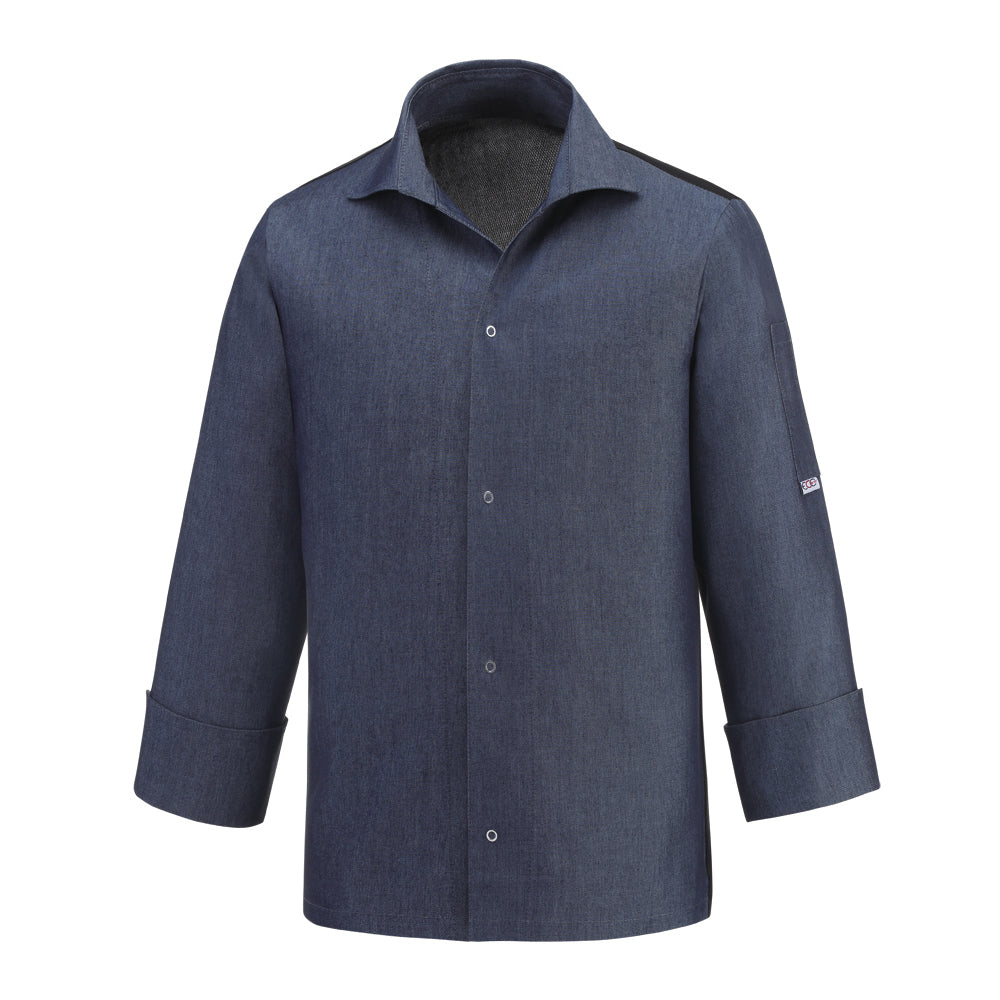 Unisex-Kochjacke Vip – Jeansblau – Bild 1