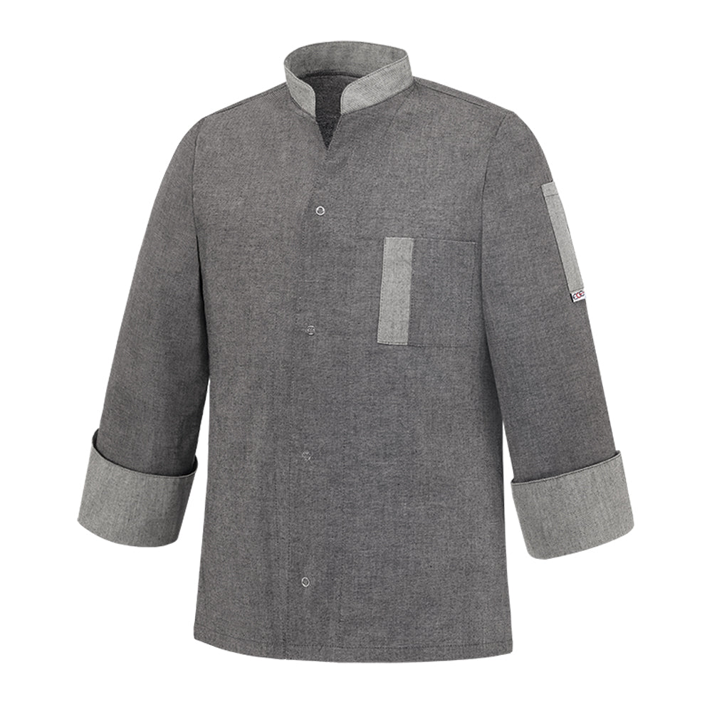 Unisex-Kochjacke Jimmy – Graumeliert – Bild 1