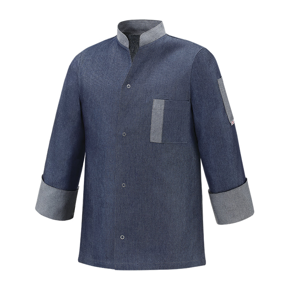 Unisex-Kochjacke Jimmy – Jeansblau – Bild 1