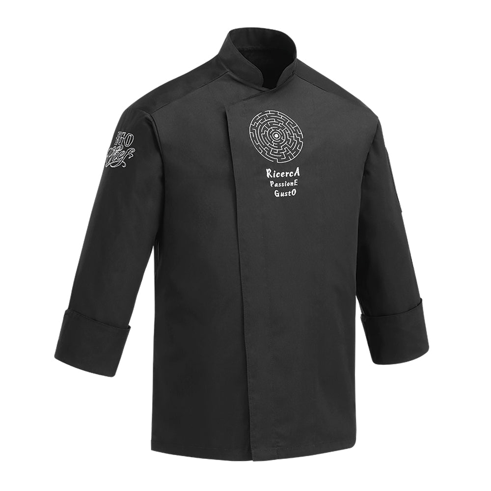 Unisex-Kochjacke Labirinto – Black Labirinto – Bild 1