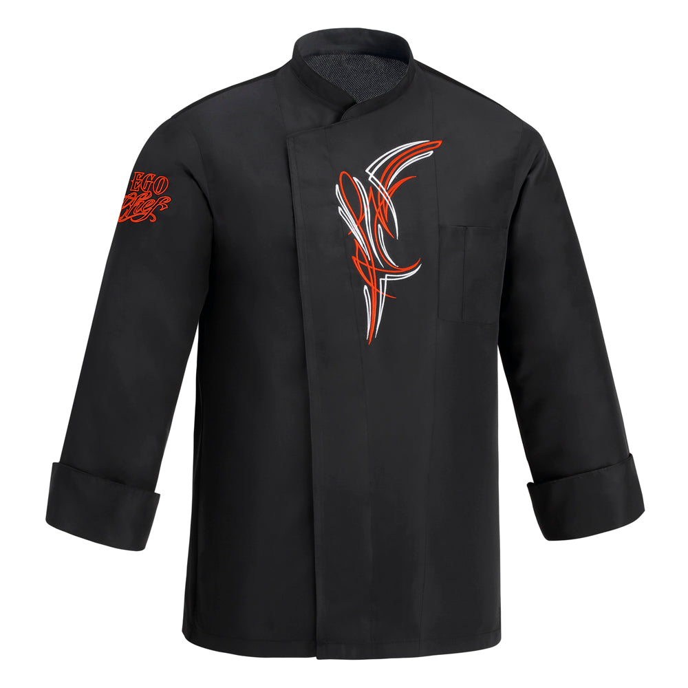 Unisex-Kochjacke Rider – Black Rider – Bild 1