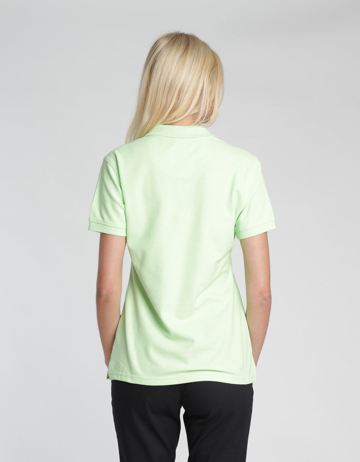 Poloshirt Susa Lady mit offener Knopfleiste – apfel – Farbcode 6000 – Bild 2