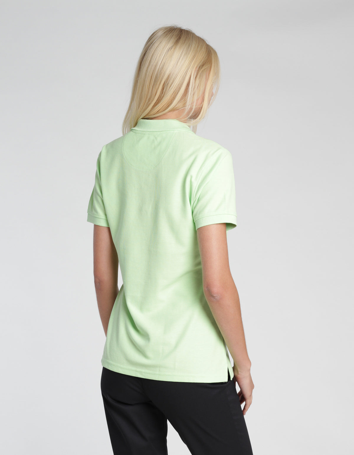 Poloshirt Susa Lady mit offener Knopfleiste – apfel – Farbcode 6000 – Bild 5