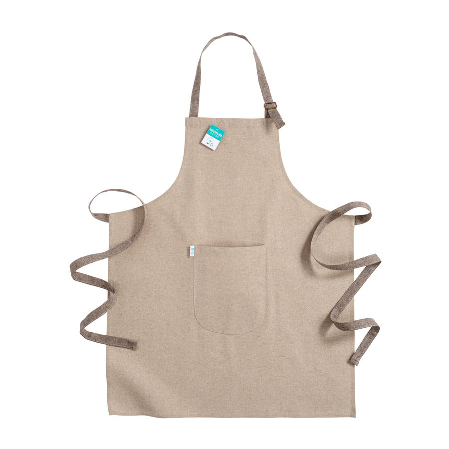 Lange Schürze aus recycelter Baumwolle - 190 g/m2