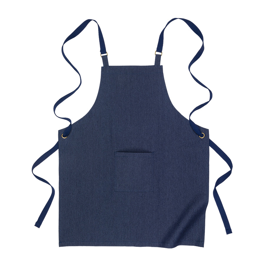 Lange Schürze aus recycelter Baumwolle - 220 g/m2