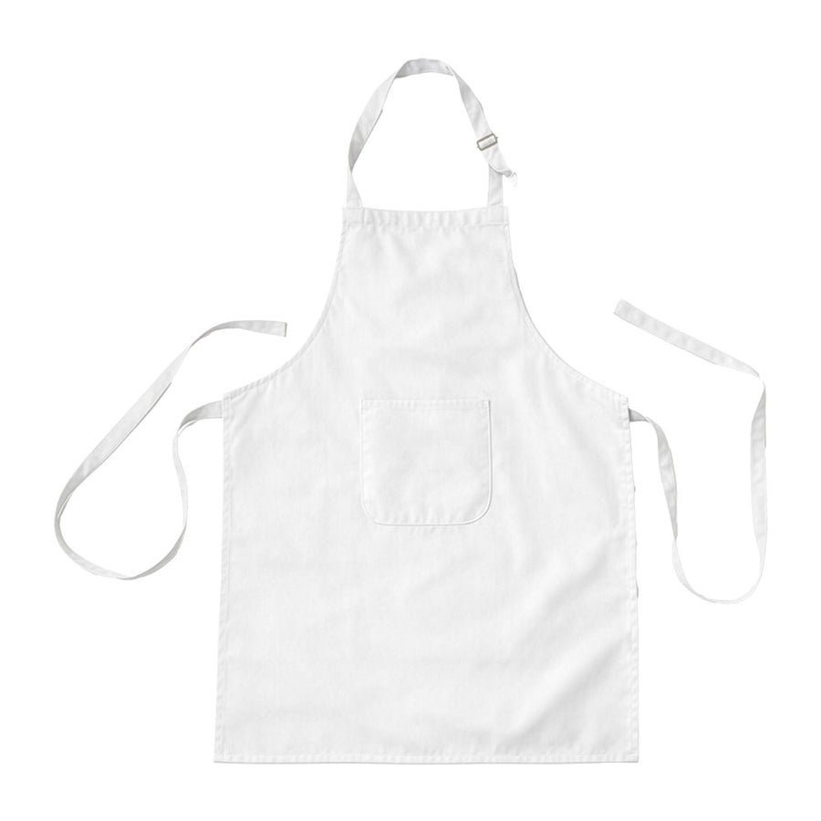 Grembiule da cucina lungo regolabile in cotone e poliestere. Tasca frontale aus Baumwolle + Polyester - 240 g/m2