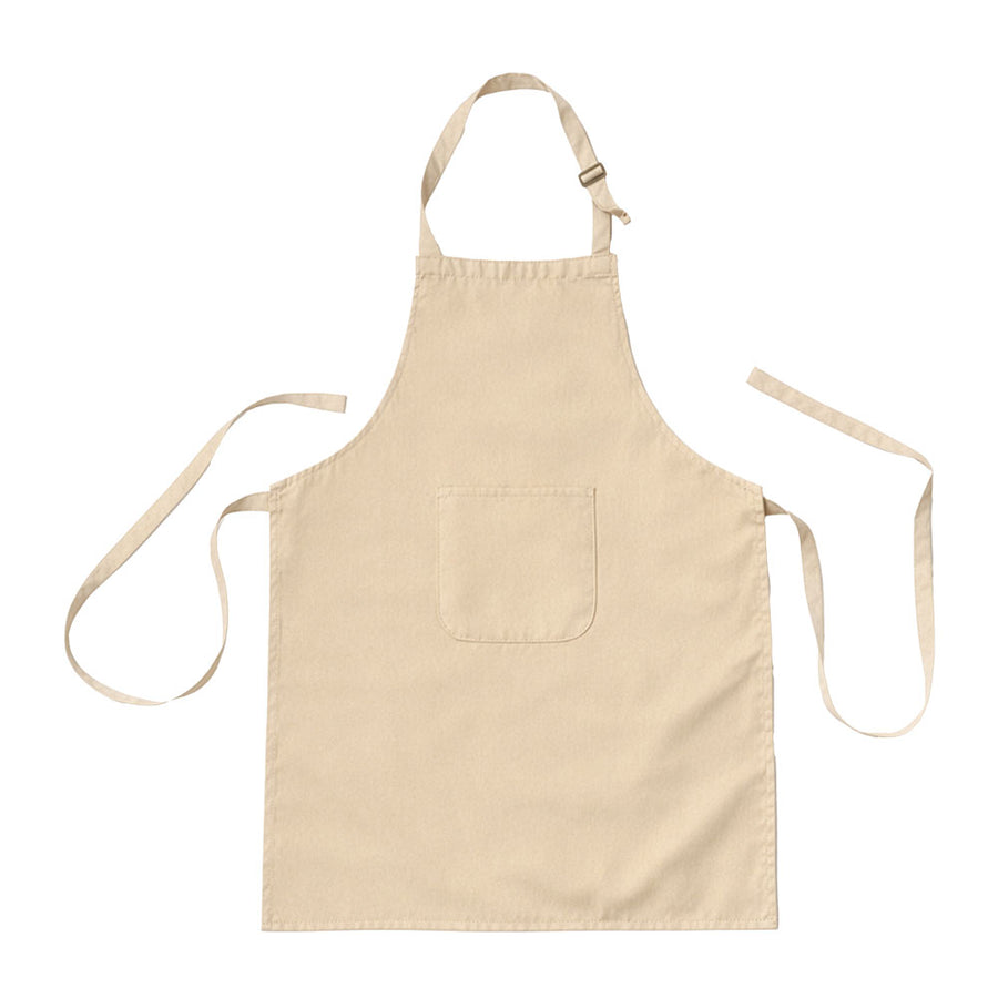 Grembiule da cucina lungo regolabile in cotone e poliestere. Tasca frontale aus Baumwolle + Polyester - 240 g/m2