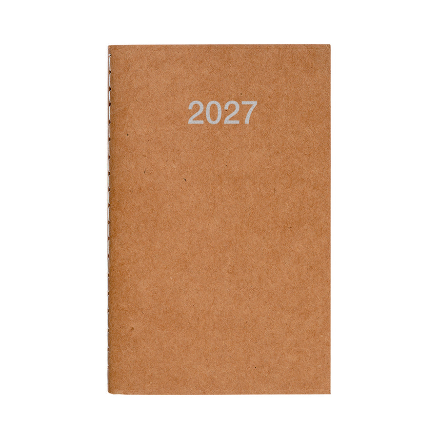 Agenda tascabile settimanale 2027 con copertina flessibile in cartoncino aus Cardboard - 64 g/m2