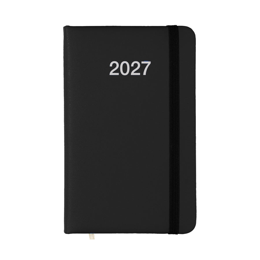 Agenda tascabile settimanale 2027 con copertina rigida in PU aus Pu - 64 g/m2