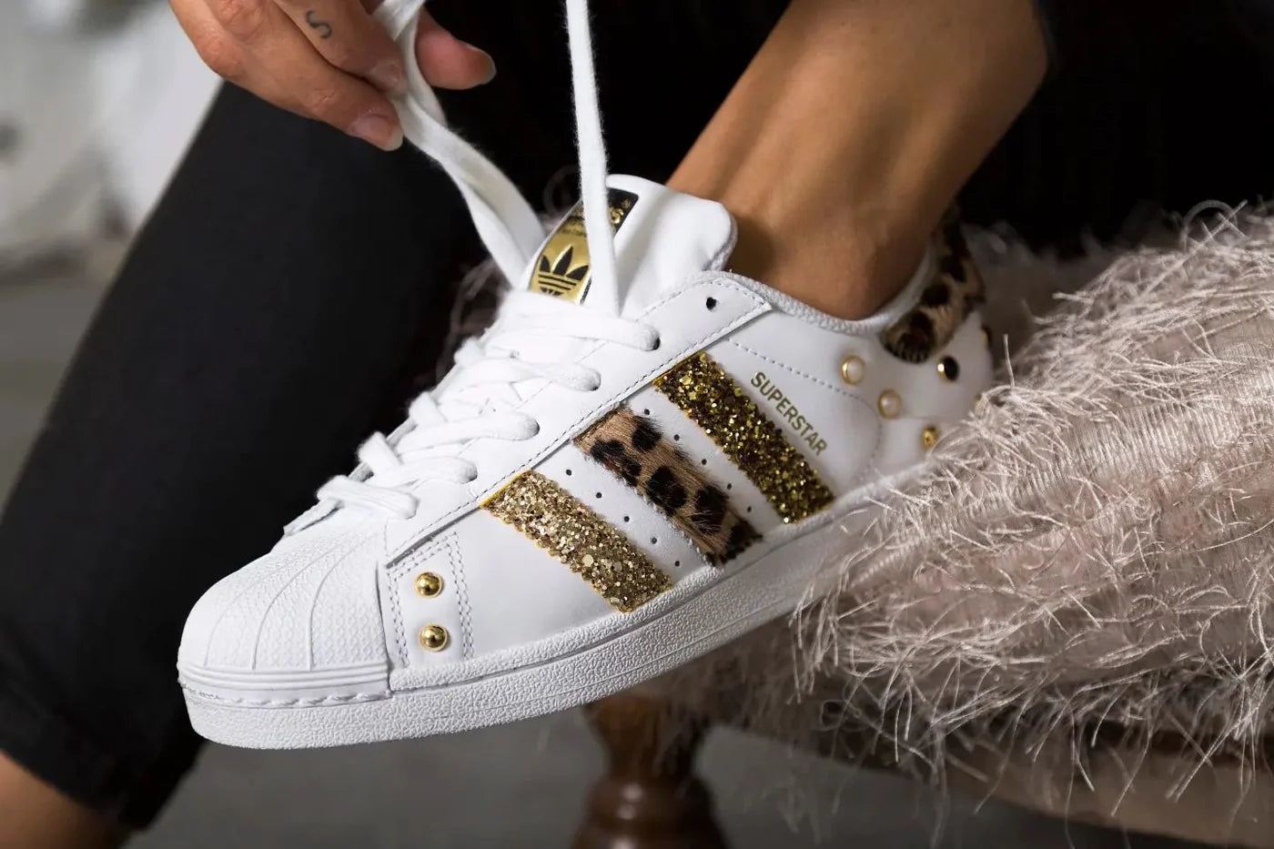 Adidas Superstar Item No. 192 Gold Item No. 128 – LA1970 Custom Edition