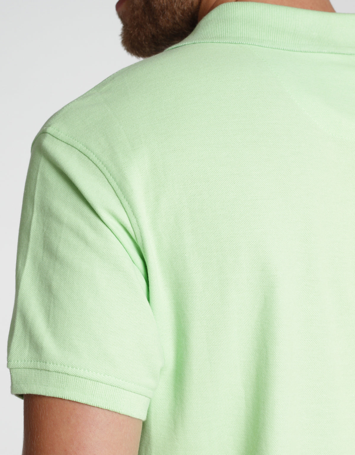 Poloshirt Iseo Man mit Strickkragen – apfel – Farbcode 6000 – Bild 4
