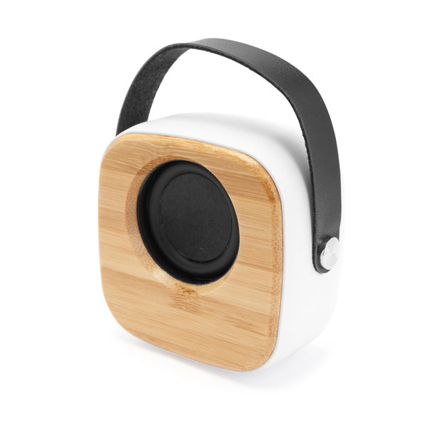 BLUETOOTH-LAUTSPRECHER ALESSO – aus ABS, Bambus und PU-Leder. – Bild 2