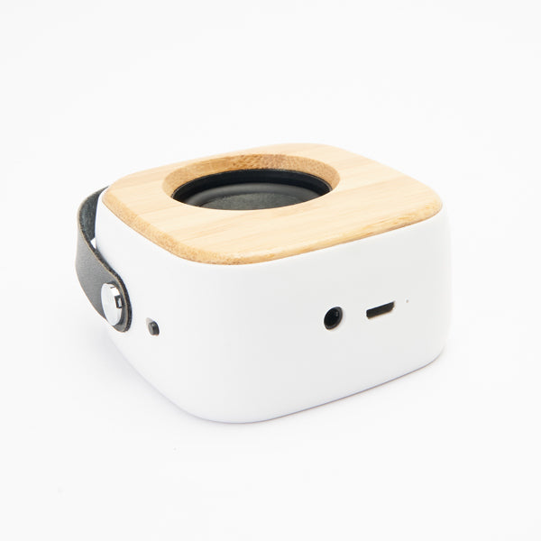 BLUETOOTH-LAUTSPRECHER ALESSO – aus ABS, Bambus und PU-Leder. – Bild 5
