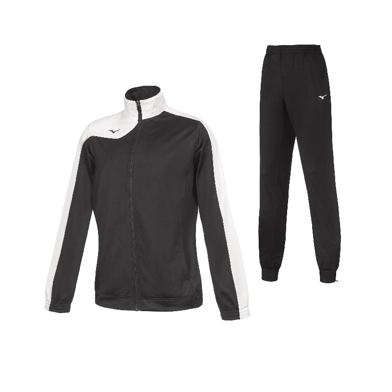 Mizuno Trainingsanzug Kobe Knitted – Damen | 32EG7206C – Schwarz/Weiß