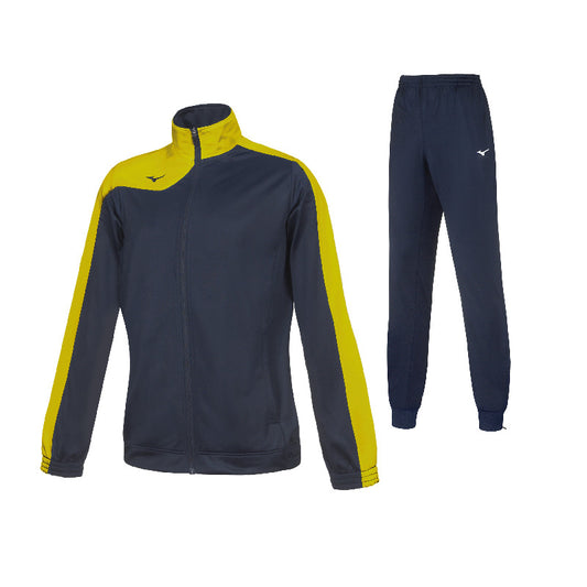 Mizuno Trainingsanzug Kobe Knitted – Damen | 32EG7206C – Marineblau/Gelb