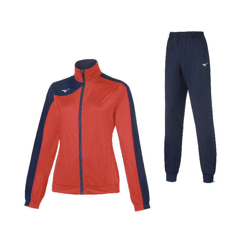 Mizuno Trainingsanzug Kobe Knitted – Damen | 32EG7206C – Rot/Marineblau