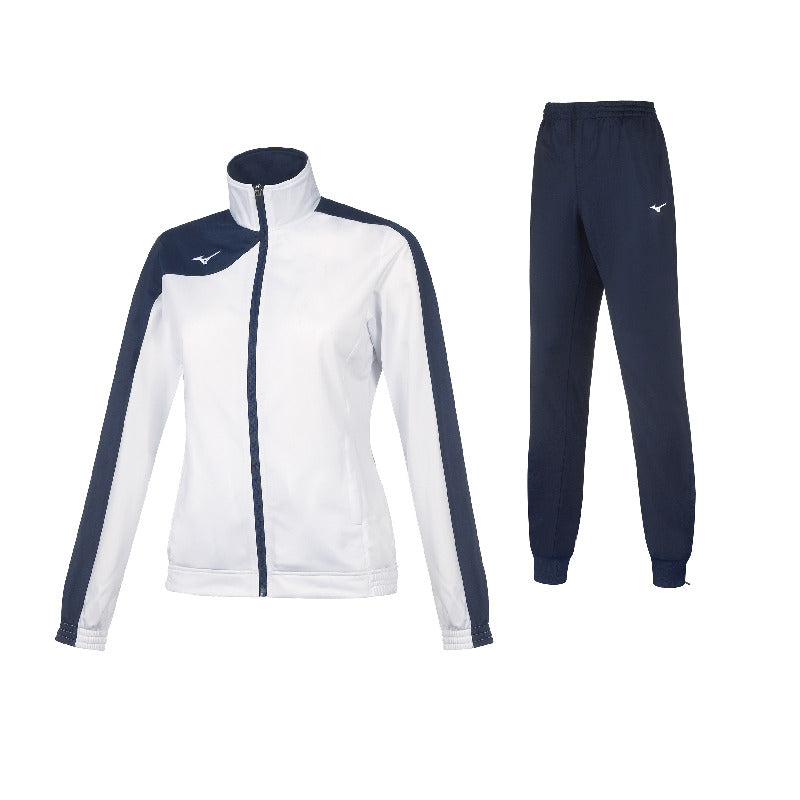 Mizuno Trainingsanzug Kobe Knitted – Damen | 32EG7206C – Weiß/Marineblau