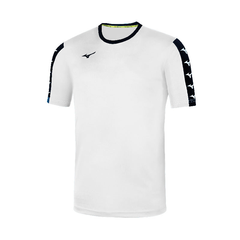 Mizuno Sport-T-Shirt Nara – Herren | 32FA9A51 – Weiß/Schwarz