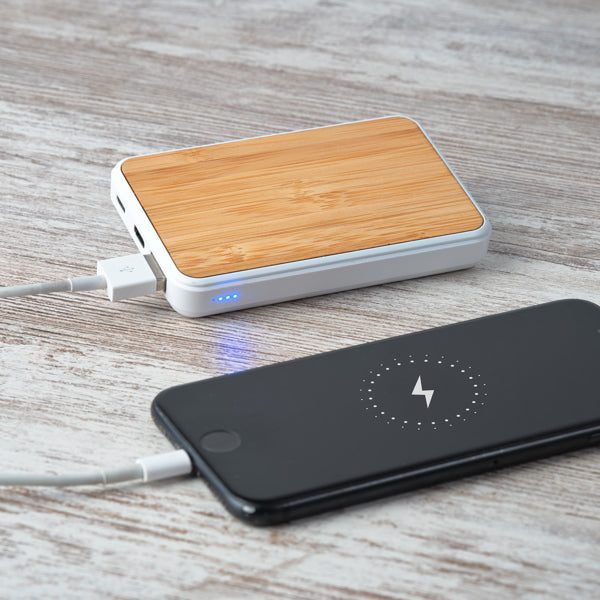 POWER BANKS ROSSUM – aus Kunststoff und Bambus. – Bild 3