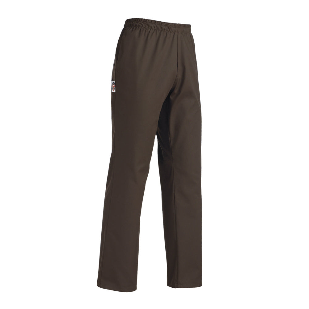 Unisex-Kochhose Coulisse – Braun – Bild 1