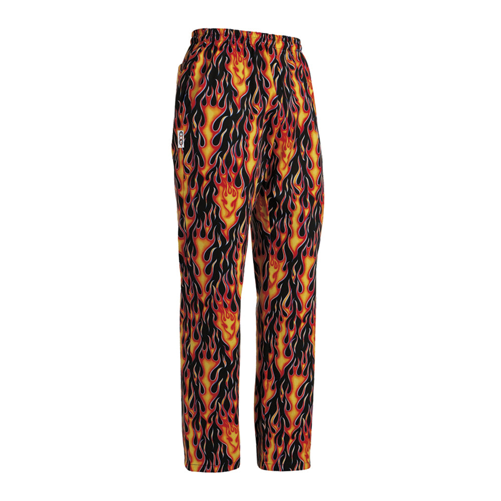 Unisex-Kochhose Coulisse – Flames – Bild 1