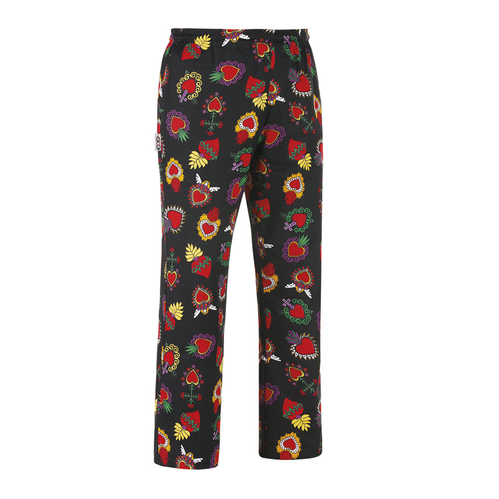 Unisex-Kochhose Coulisse – Hearts – Bild 1