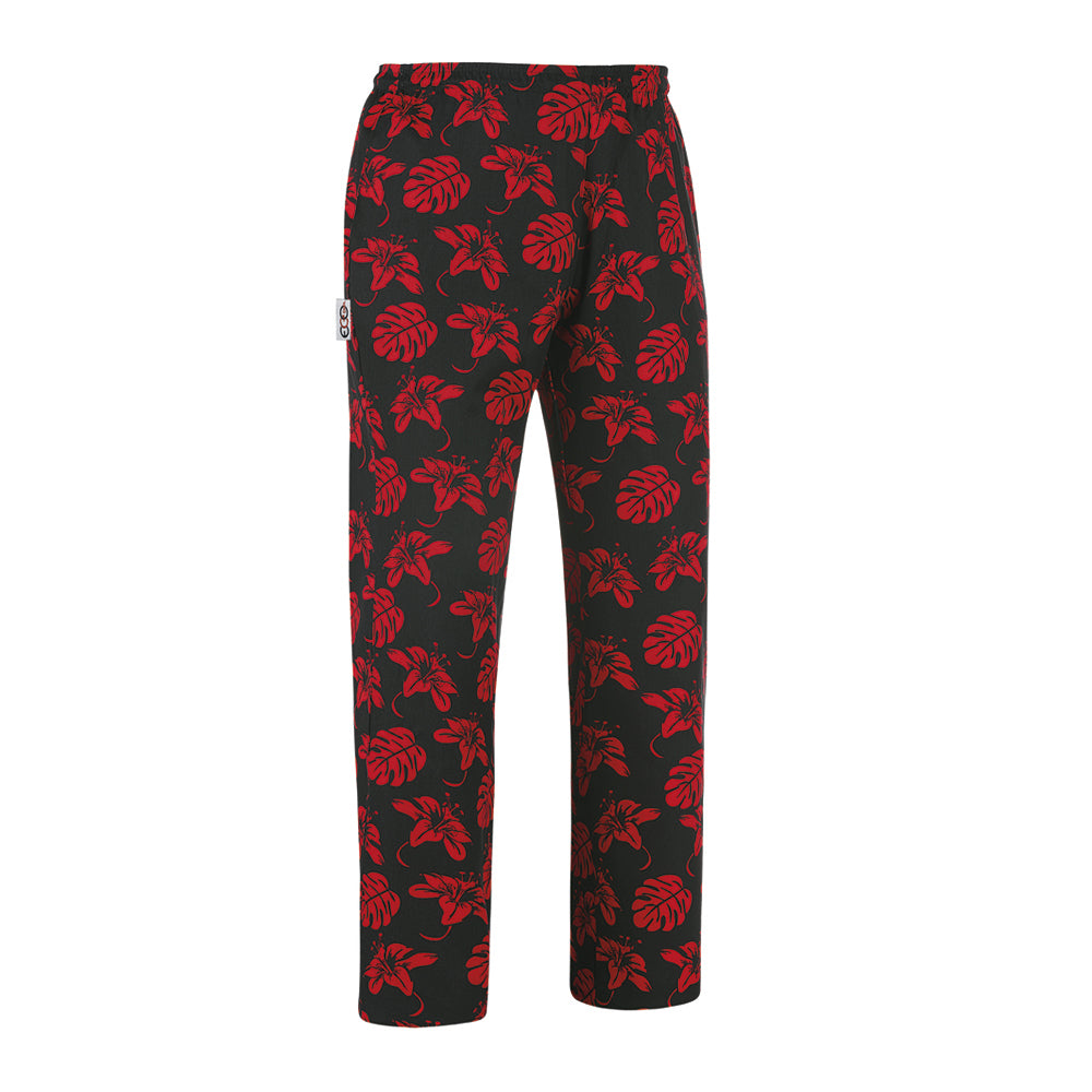 Unisex-Kochhose Coulisse – Ibiscus – Bild 1