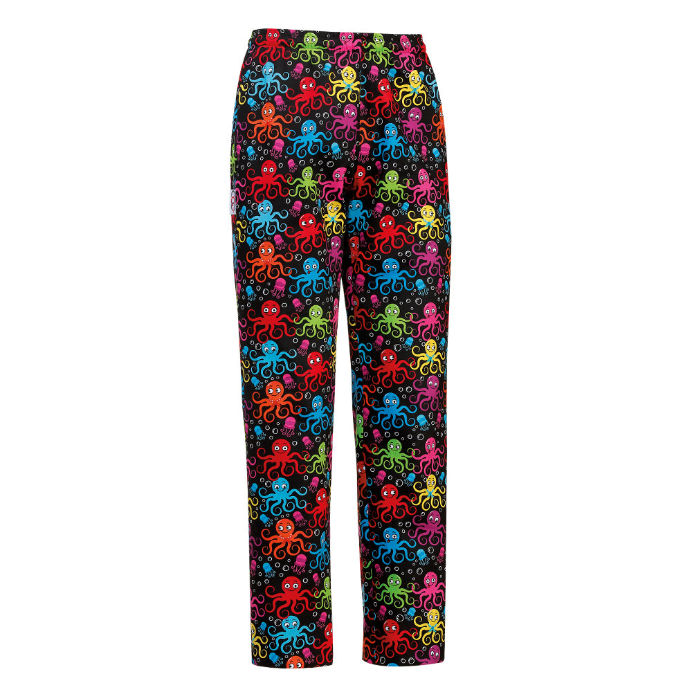Unisex-Kochhose Coulisse – Oktopus – Bild 1