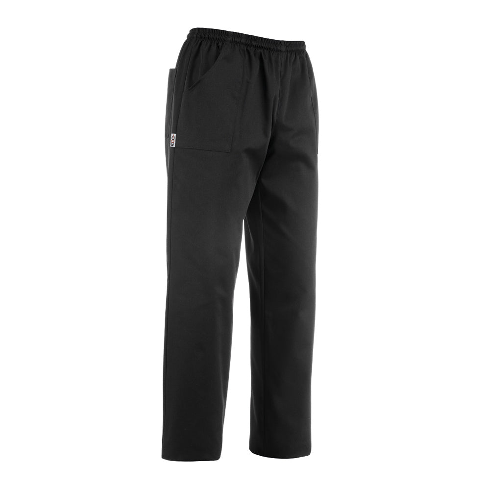 Unisex-Kochhose Coulisse Pocket – Schwarz – Bild 1