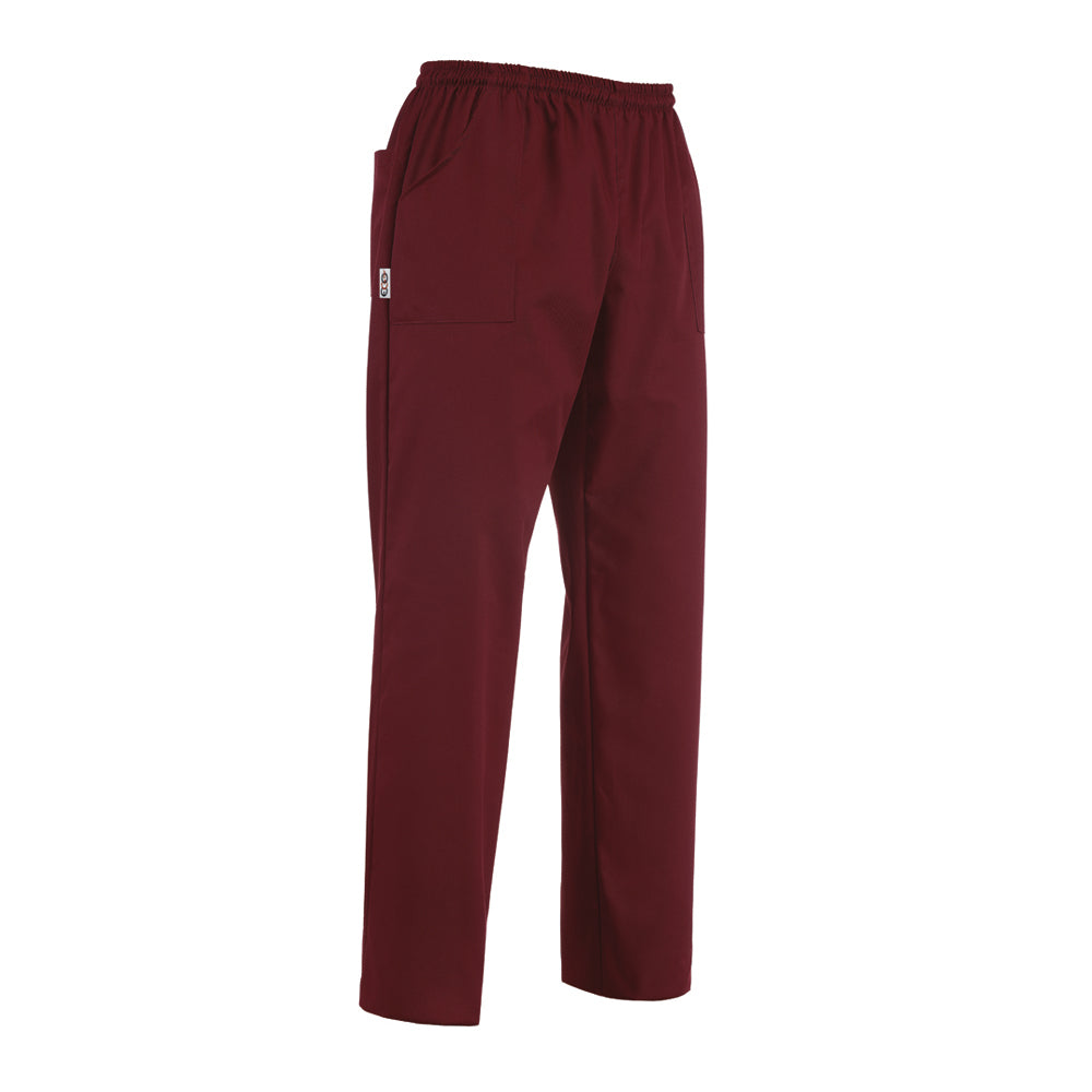 Unisex-Kochhose Coulisse Pocket – Bordeauxrot – Bild 1