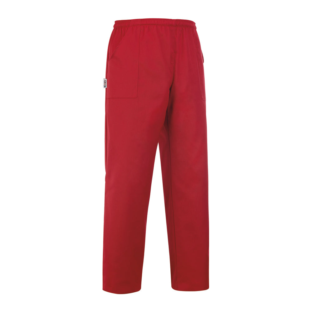 Unisex-Kochhose Coulisse Pocket – Rot – Bild 1