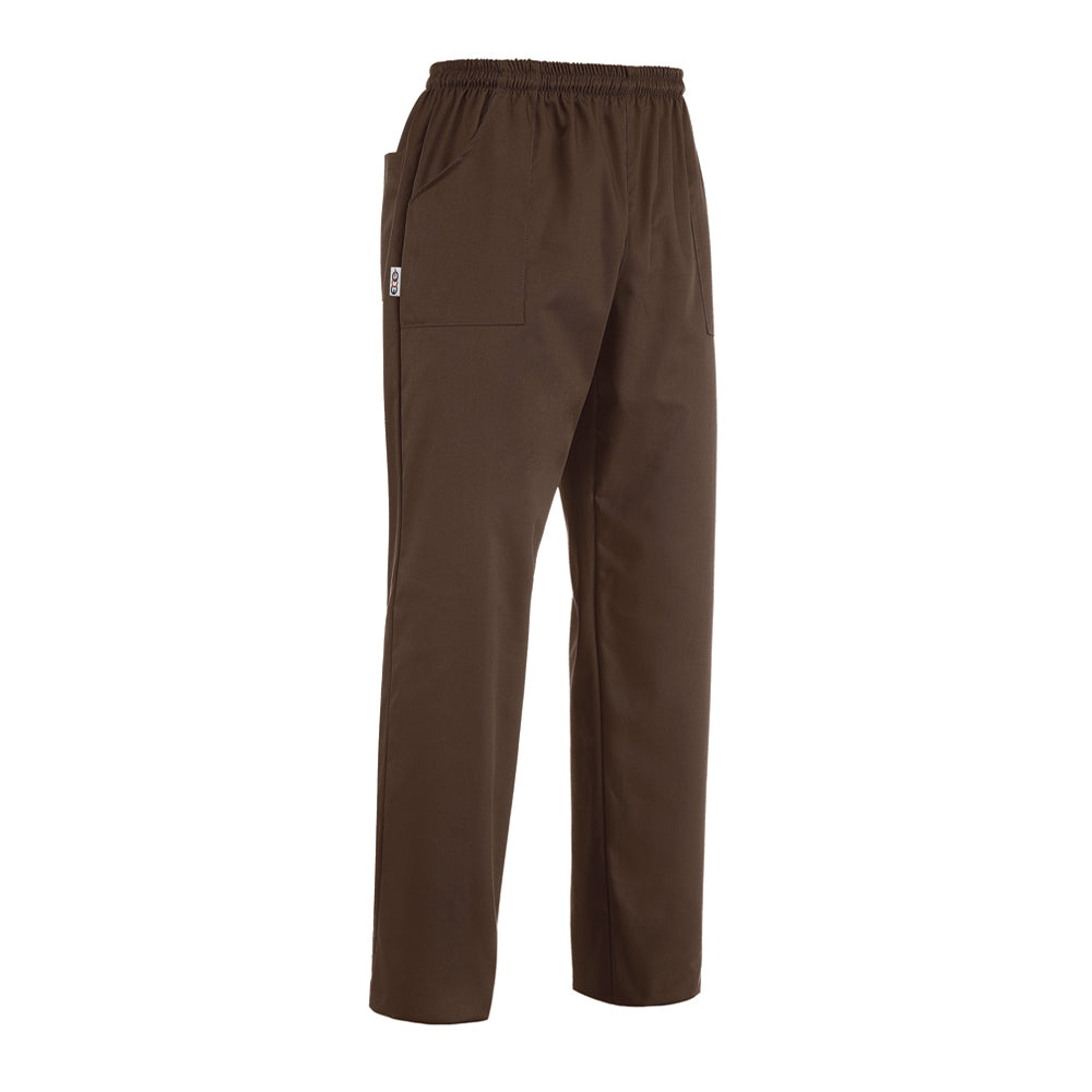 Unisex-Kochhose Coulisse Pocket – Braun – Bild 1