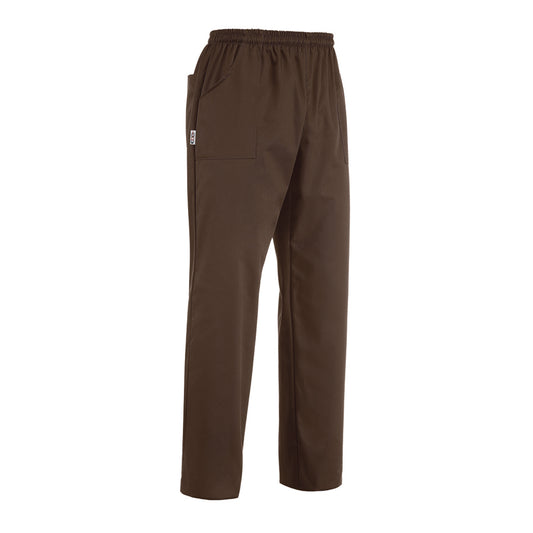 Unisex-Kochhose Coulisse Pocket – Braun – Bild 1