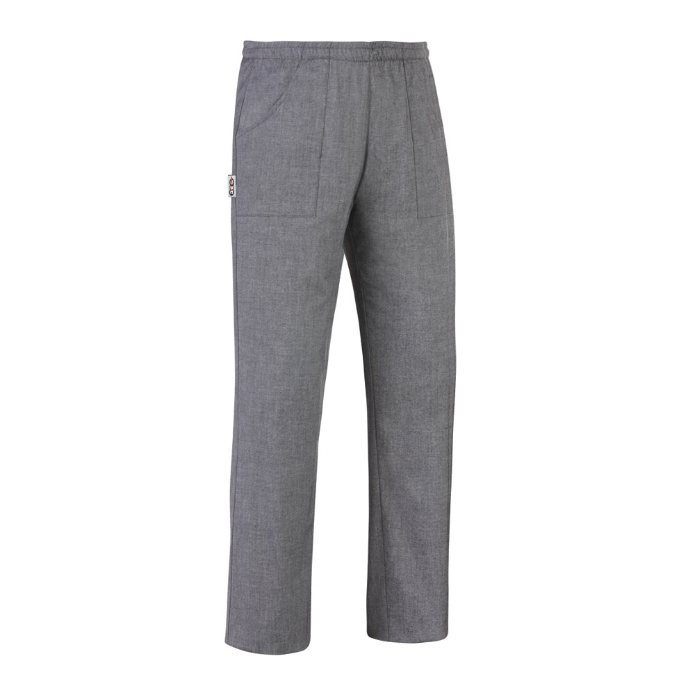 Unisex-Kochhose Coulisse Pocket – Graumeliert – Bild 1