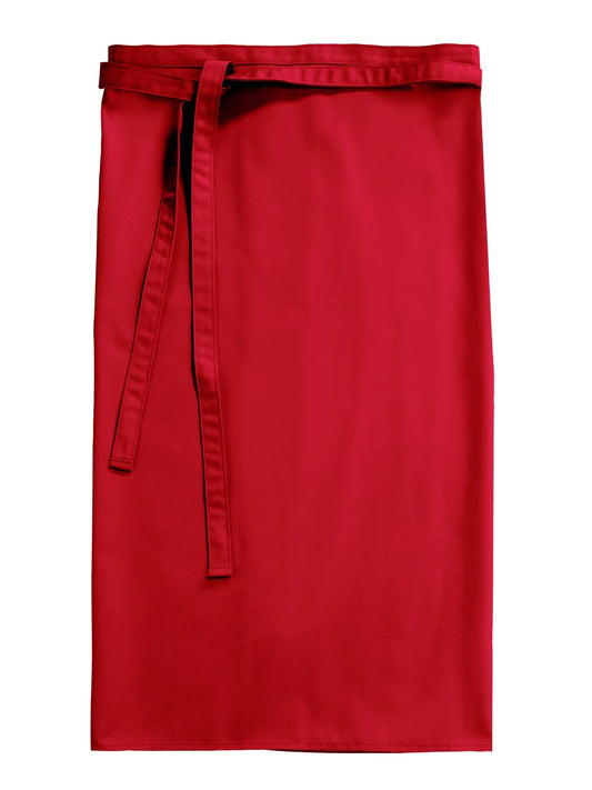 Bistroschürze Roma Classic 100 × 100 cm mit durchgehendem Bindeband – rot – Farbcode 4013 – Bild 2