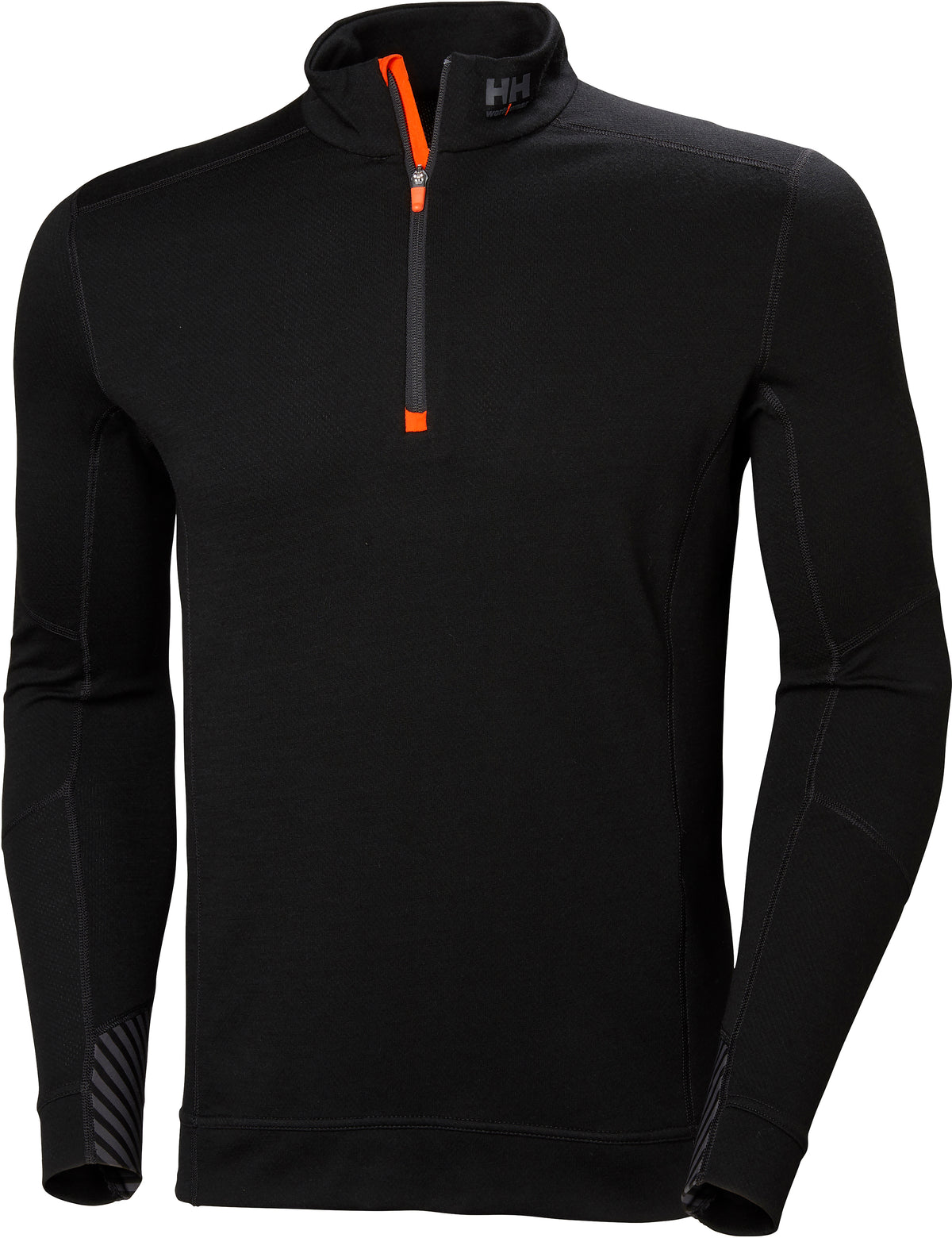 Funktionsshirt LIFA Merino 75107 ? mit Viertelrei?verschluss – Schwarz