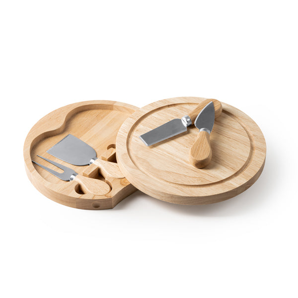 KÄSE-SCHNEIDESETS COMTE – aus Holz und rostfreier Stahl. – Bild 3