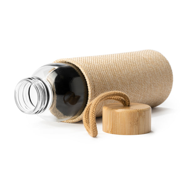 TRINKFLASCHEN SIBU – aus Glas, Jute und Bambus – Bild 3