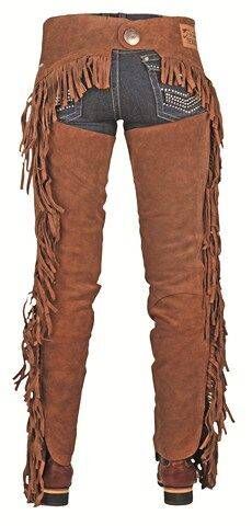 Showchaps mit Fransen 4383 – Leder – Bild 1