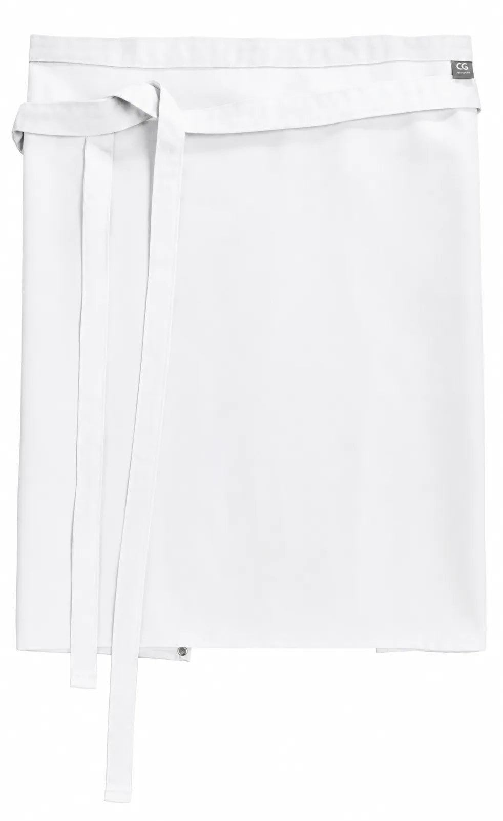 Bistroschürze Roma Classic 50 × 78 cm mit durchgehendem Bindeband – weiß – Farbcode 2000 – Bild 1