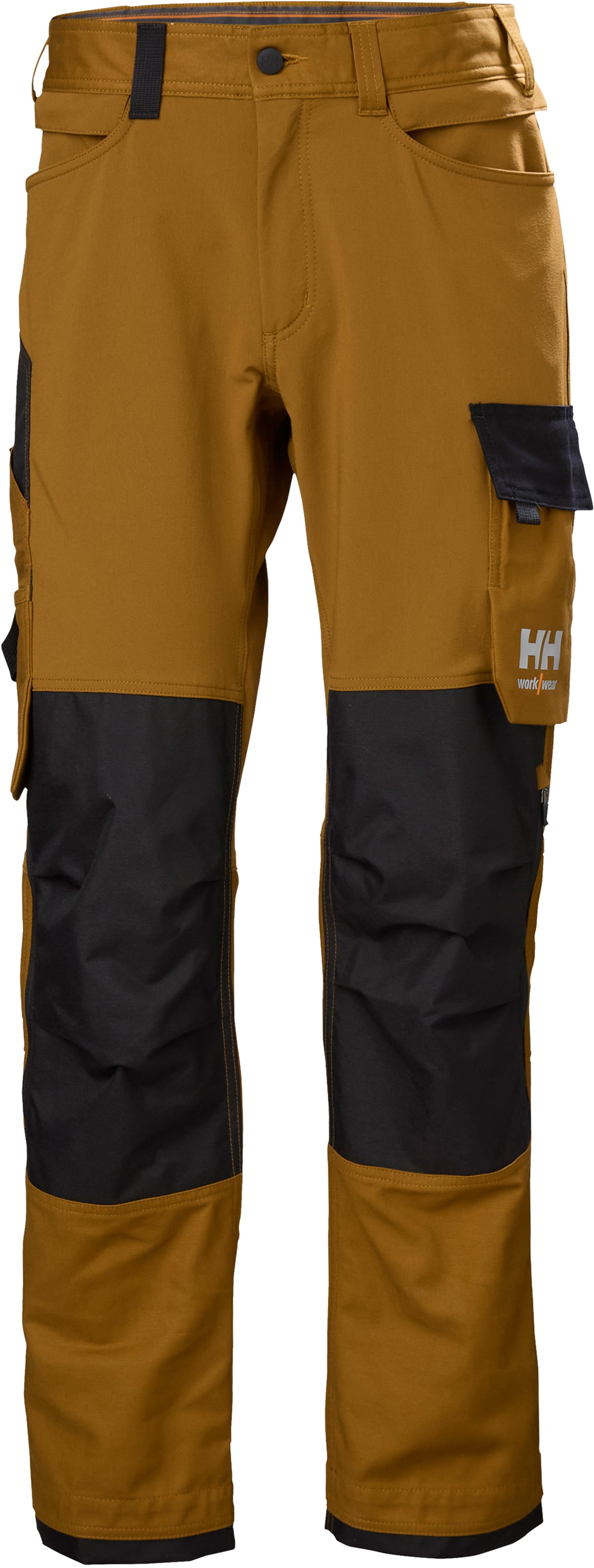 Arbeitshose Oxford Connect 77395 mit Stretch – Saddle/Schwarz