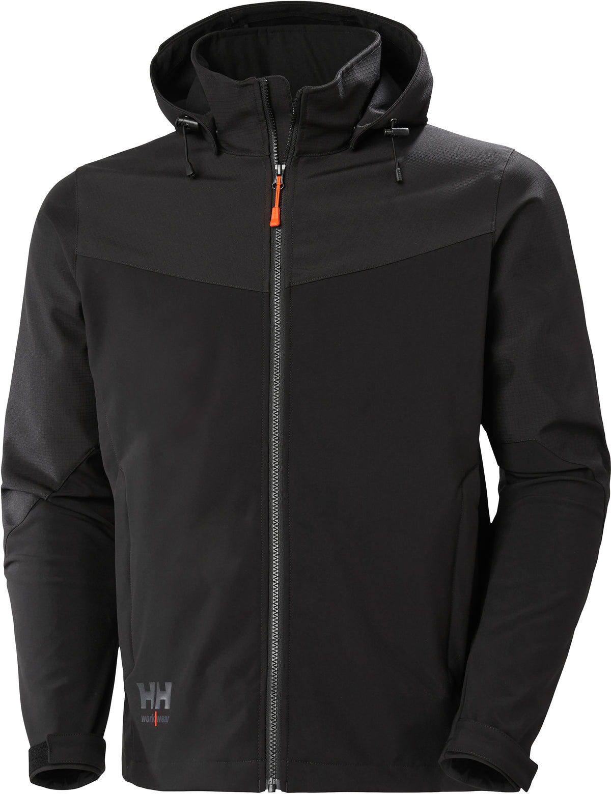 Kapuzen-Softshelljacke Oxford 74290 dreilagig – Schwarz