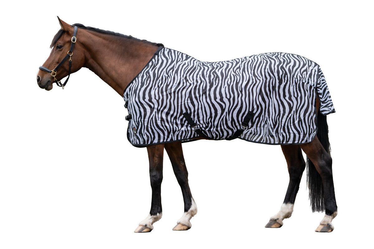 Fliegendecke Zebra – mit Kreuzgurt – Bild 2